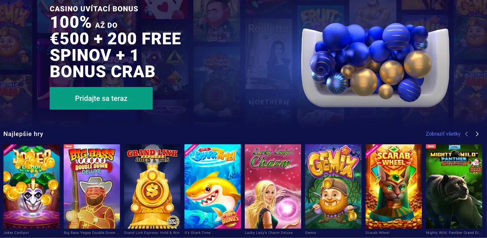 Frumzi Casino – uvítací bonus a najlepšie hry.